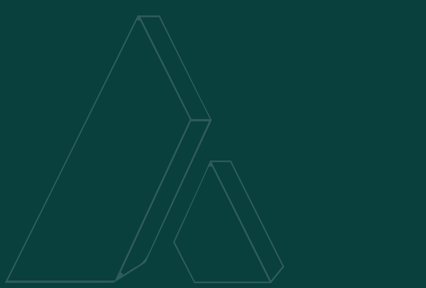 The Ailon logo symbol (letter A) on dark green background color